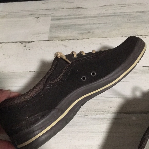 Keds brown suede like lace up loafer type sneakers size 6 1/2 - Picture 7 of 7